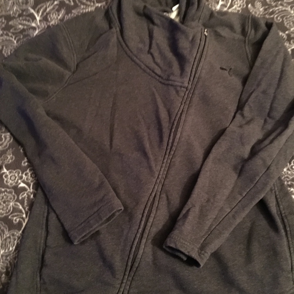 Puma asymmetrical zip up